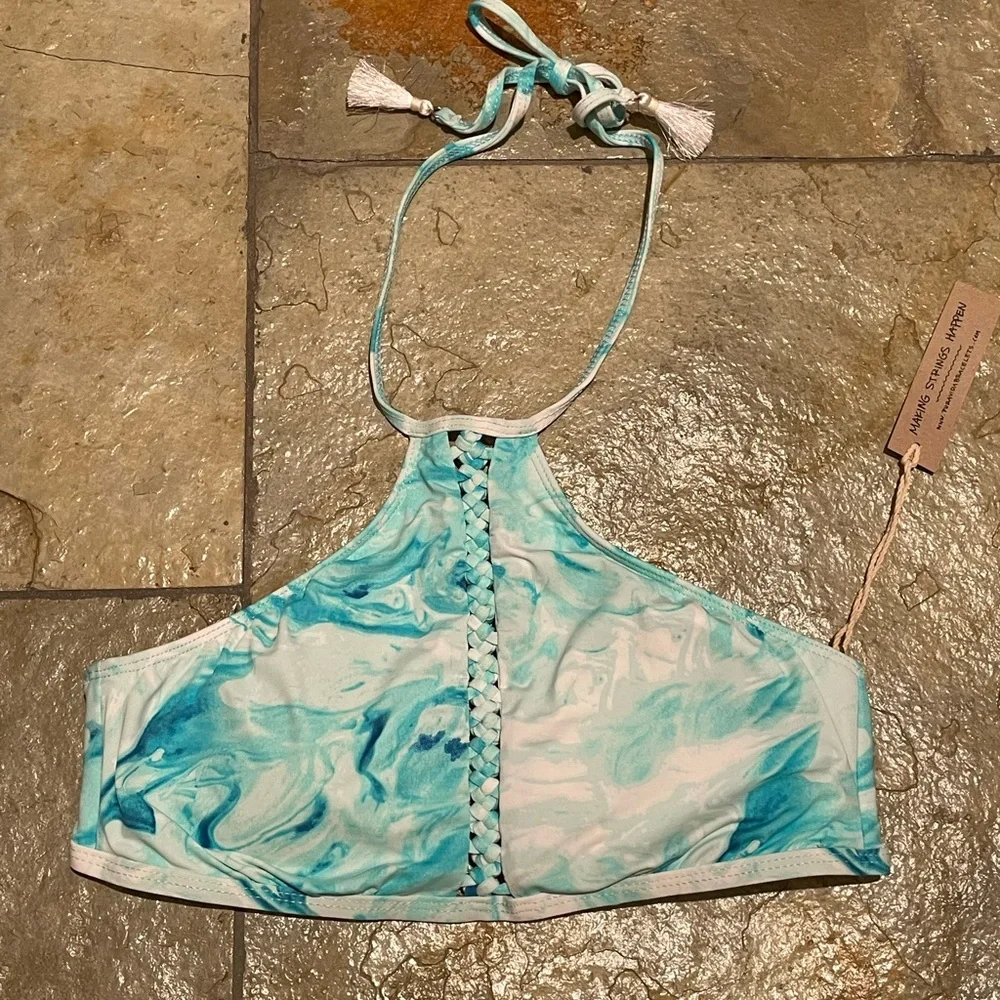 Pura Vida Halter Bikini Top Tie-Dye - Picture 2 of 6